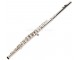 Silver/Nickel-Plated C Key Closed Hole Cupronickel Flute for Beginners, 16 Holes, with Split E Mechanism