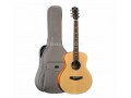 Travel Size 36 Inch Acoustic Guitar for Kids and Adult Beginners, Solid Wood Top 