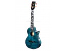 Concert/Tenor Solid Maple Ukulele for Intermediate and Advanced Levels (Blue)