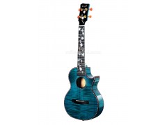 Concert/Tenor Solid Maple Ukulele for Intermediate and Advanced Levels (Blue)